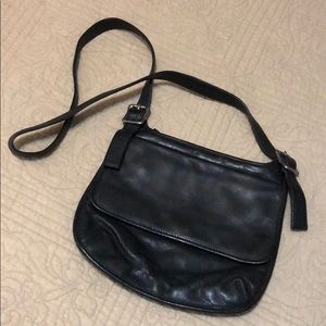 Fossil black leather crossbody